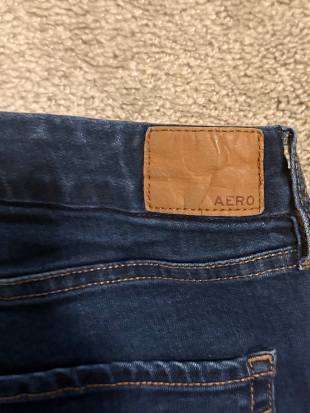 Aeropostale (AERO) Women's Dark Wash Skinny Jeans, size 6 - Picture 8 of 9